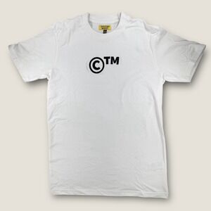 Chinatown Market T-Shirt Mens Small White Copyright TM Graphic Logo Streetwear